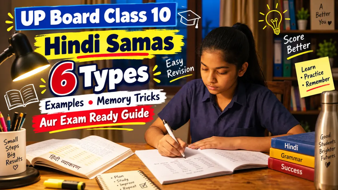 UP Board Class 10 Hindi Samas: 6 Types Examples, Memory Tricks Aur Exam-Ready Guide